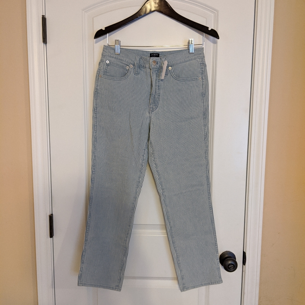NWT J. Crew High-Rise Vintage Straight Crop Jeans
